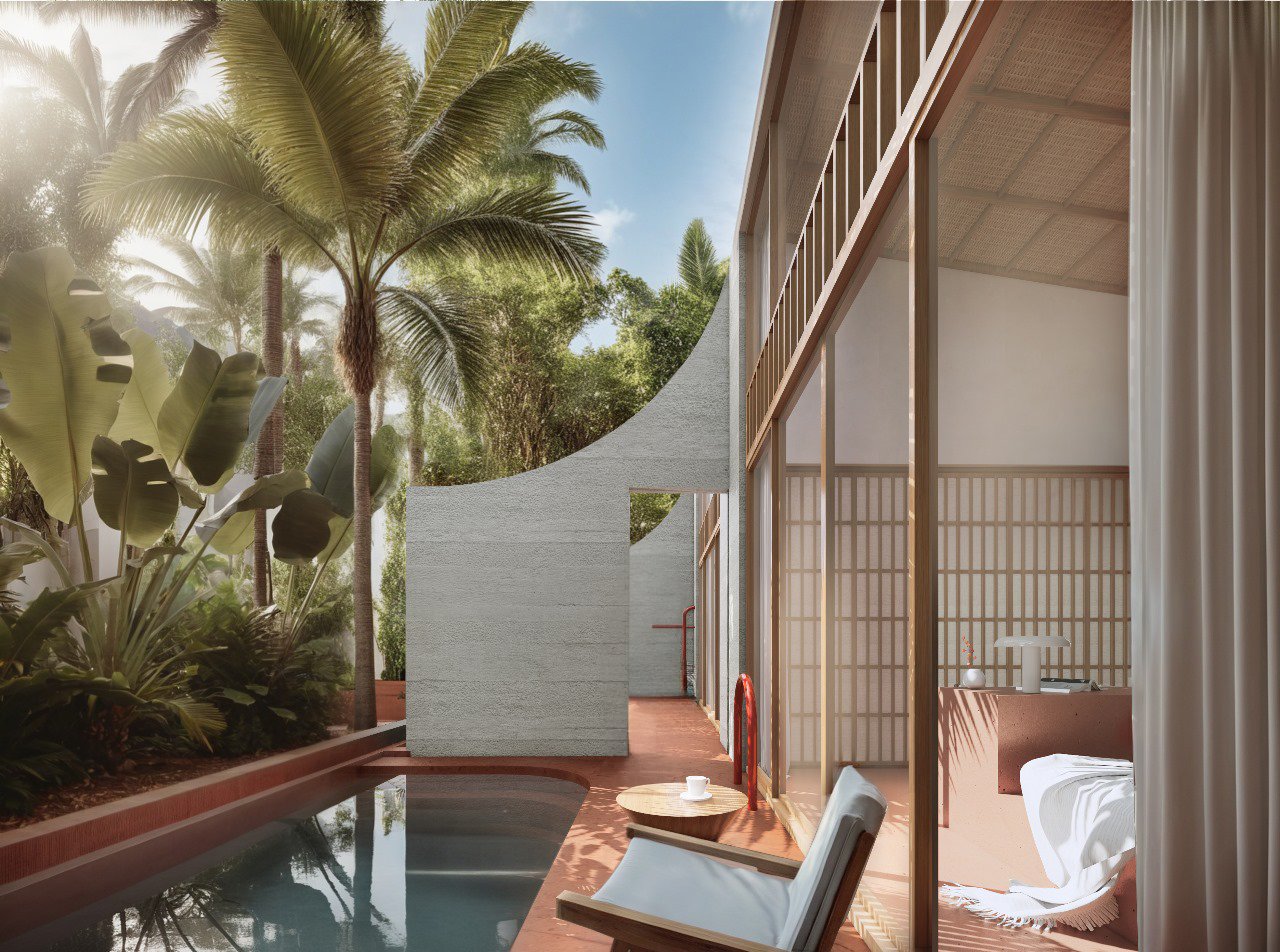 MODERN TROPICAL DESIGN 1/2 BDR VILLA FOR SALE LEASEHOLD IN UBUD BE-1428 